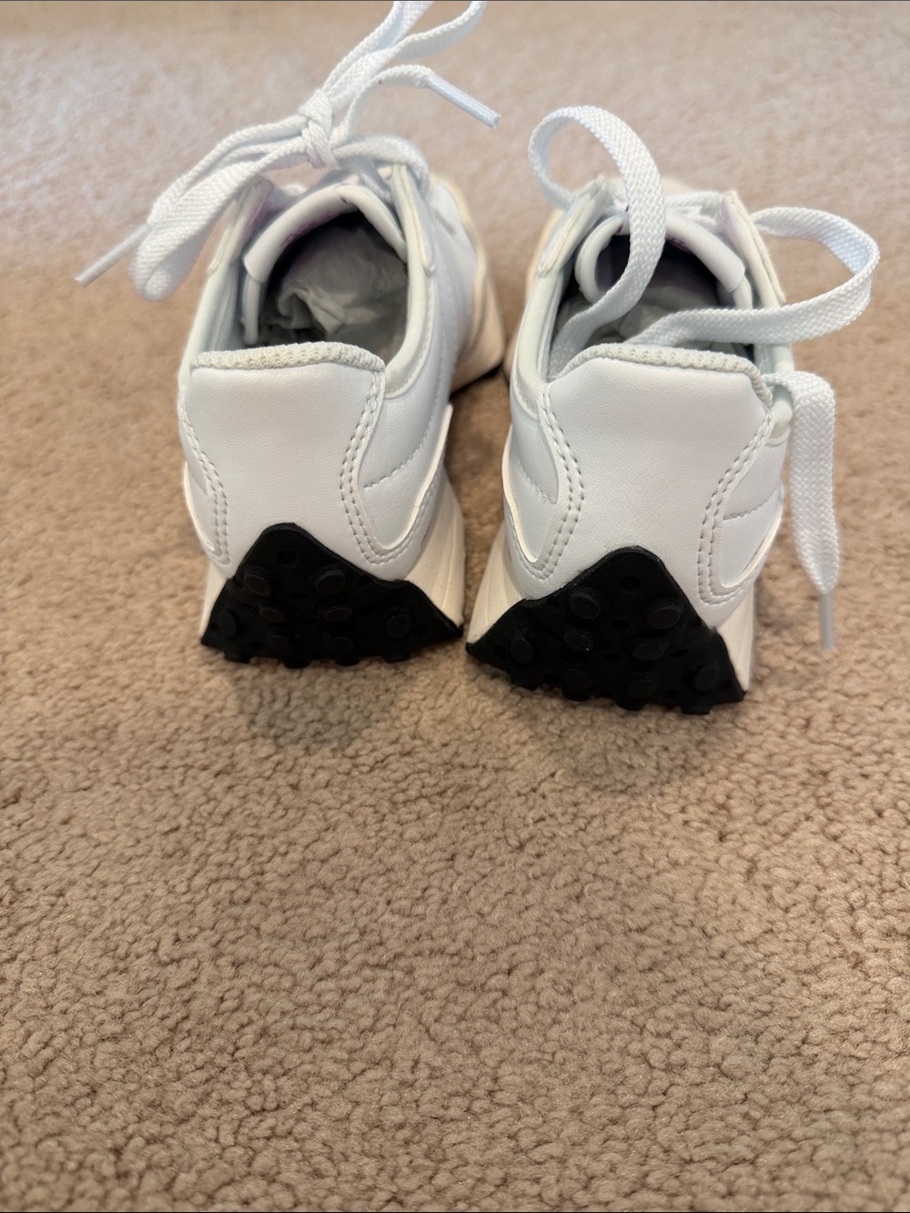 New Balance Kids White and Purple Sneakers - Picture 5 of 7